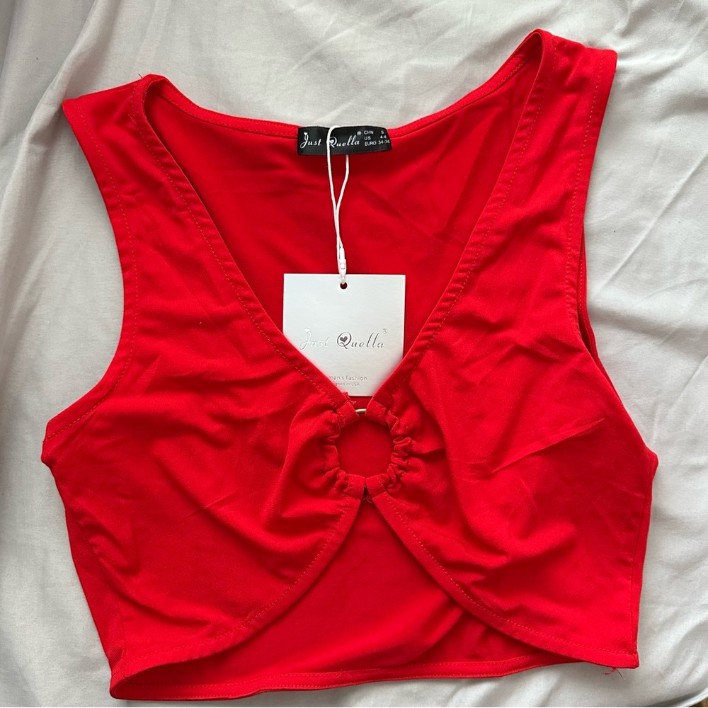 Simple Red Tank Top